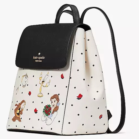 Disney X Kate Spade New York Beauty And The Beast Flap Backpack - Picture 2 of 14
